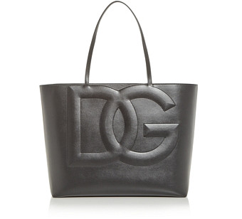 Dolce & Gabbana Logo Large Leather Tote
