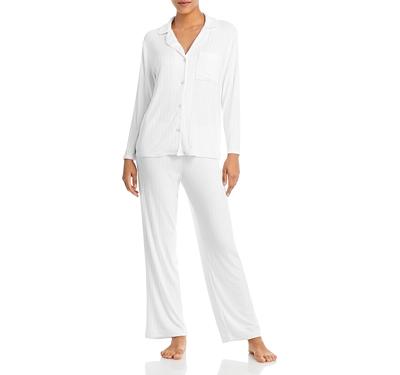 Eberjey Gisele Ribbed Long Pajama Set