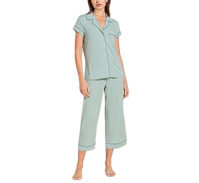 Eberjey Gisele Short Sleeve Crop Pajama Set