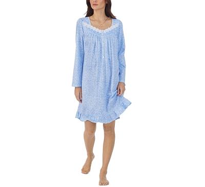 Eileen West Cotton Long Sleeve Short Nightgown