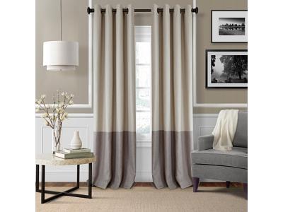 Elrene Home Fashions Braiden Color Block Blackout Curtain Panel, 52 x 84