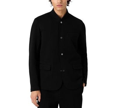 Emporio Armani Fleece Snap Front Jacket