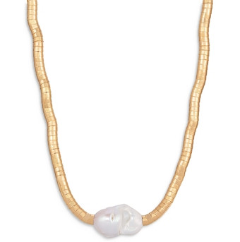 Ettica Freshwater Baroque Pearl Collar Necklace, 15-20
