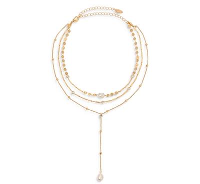 Ettika Forever Cultured Freshwater Pearl Multi-Chain Choker Necklace, 11-13
