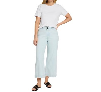 Faherty High Rise Ankle Jeans in Ocean Mist