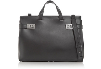 Ferragamo Men's Leather Tote Bag