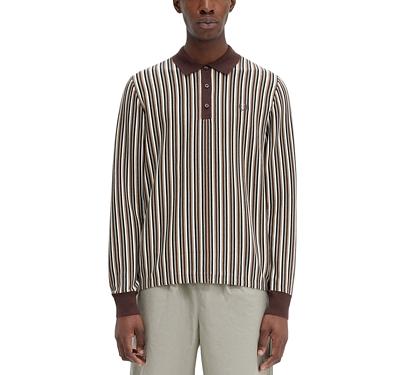 Fred Perry Fine Stripe Long Sleeve Polo