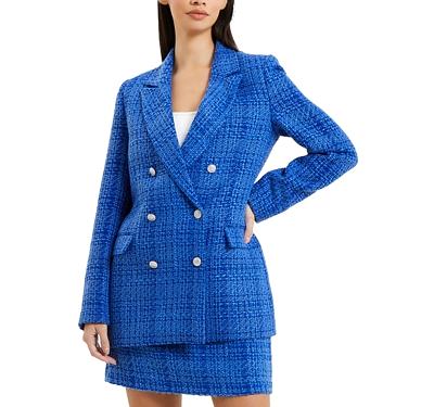French Connection Azzurra Tweed Double Breasted Blazer