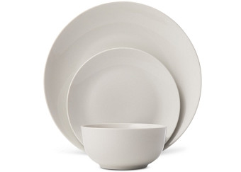Godinger Jasmine White Porcelain Dinnerware, Set of 12