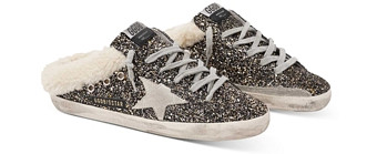 Golden Goose Deluxe Brand Women's Super-Star Glitter Mule Sneakers