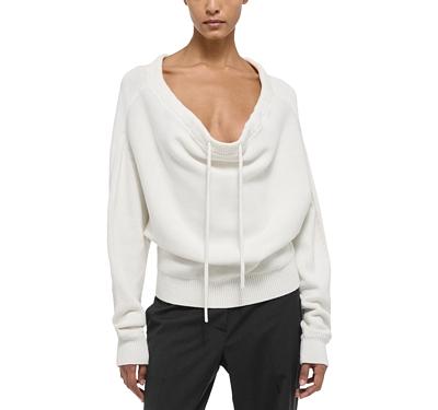 Helmut Lang Cotton Dolman Sleeve Sweater