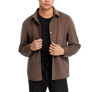 Herno Faux Suede Shirt Jacket