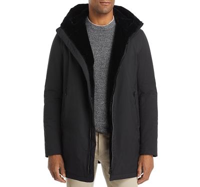 Herno Hooded Parka With Faux Fur Lining