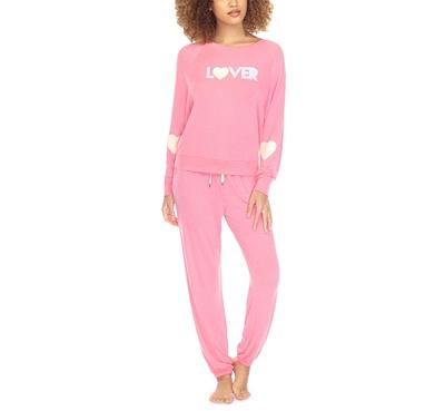 Honeydew Star Seeker Pajama Set in Pink/Allure