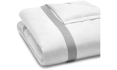 Hudson Park Collection 500TC Embroidered Geo Duvet Cover, Full/Queen - 100% Exclusive