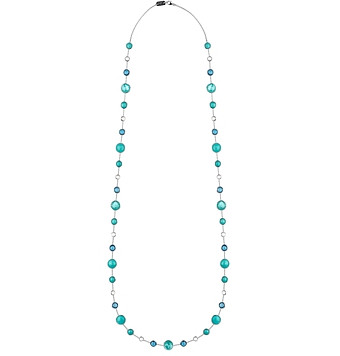 Ippolita Sterling Silver Lollipop Lollitini Blue Gemstone Long Necklace, 36