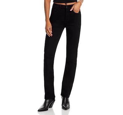 Jen 7 by 7 For All Mankind Slim Straight Jeans in Classic Black