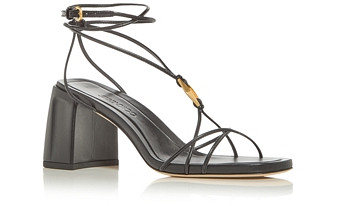 Jimmy Choo Women's Onyxia 70 Strappy Block Heel Sandals