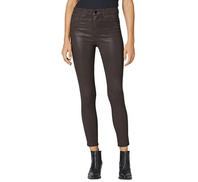 Joe's Jeans The Charlie High Rise Ankle Skinny Jeans in Dark Cocoa