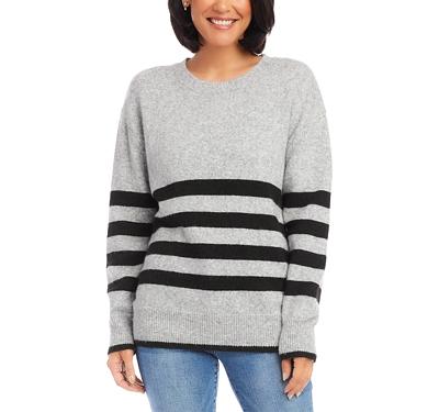 Karen Kane Striped Crewneck Sweater