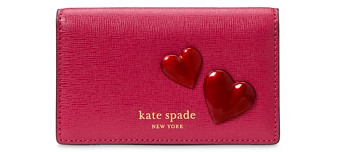 kate spade new york Pitter Patter Smooth Leather Small Bifold Snap Wallet