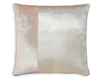 Kevin O'Brien Studio Color-Block Velvet Decorative Pillow, 22 x 22