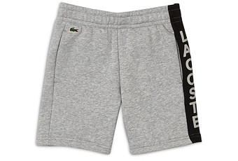 Lacoste Boys' Cotton Blend Side Band Fleece Shorts - Little Kid, Big Kid