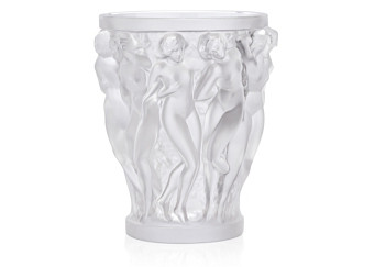 Lalique Small Clear Bacchantes Vase