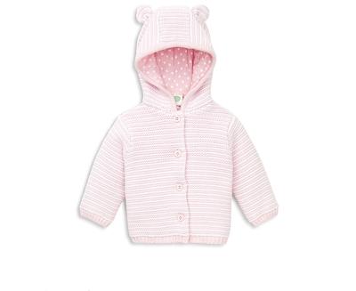 Little Me Girls' Striped Hooded Cardigan - Baby