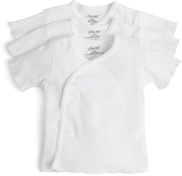 Little Me Unisex Side-Snap Shirt, 3 Pack - Baby