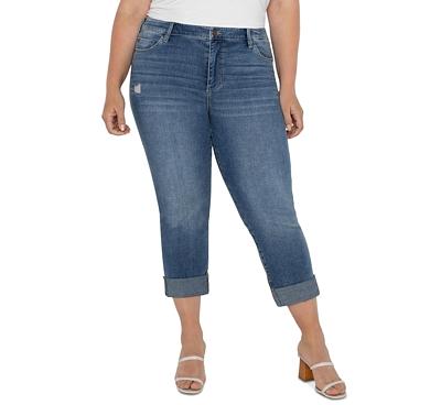 Liverpool Los Angeles Plus Charlie Cropped Skinny Jeans in Pactola