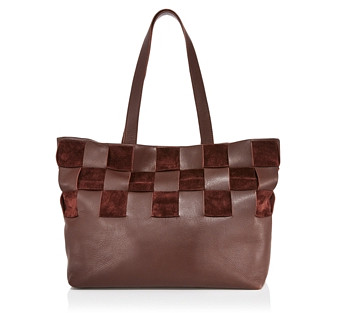 Madewell Piazza Basket Weave Leather Tote