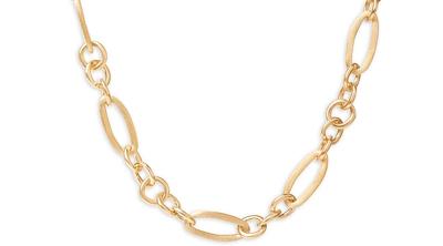 Marco Bicego 18K Yellow Gold Jaipur Link Polished Mixed Link Statement Necklace, 17.75