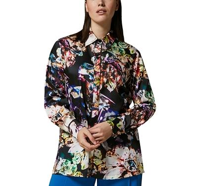 Marina Rinaldi Jewel Print Satin Shirt