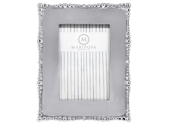 Mariposa Pearl Drop Engravable Frame, 4 x 6