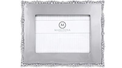 Mariposa Pearl Drop Engravable Frame, 5 x 7
