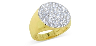 Meira T 14K White & Yellow Gold Diamond Pave Cluster Ring