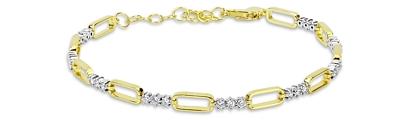 Meira T 14K Yellow Gold Diamond (0.45 ct. t.w.) Paperclip Link Bracelet
