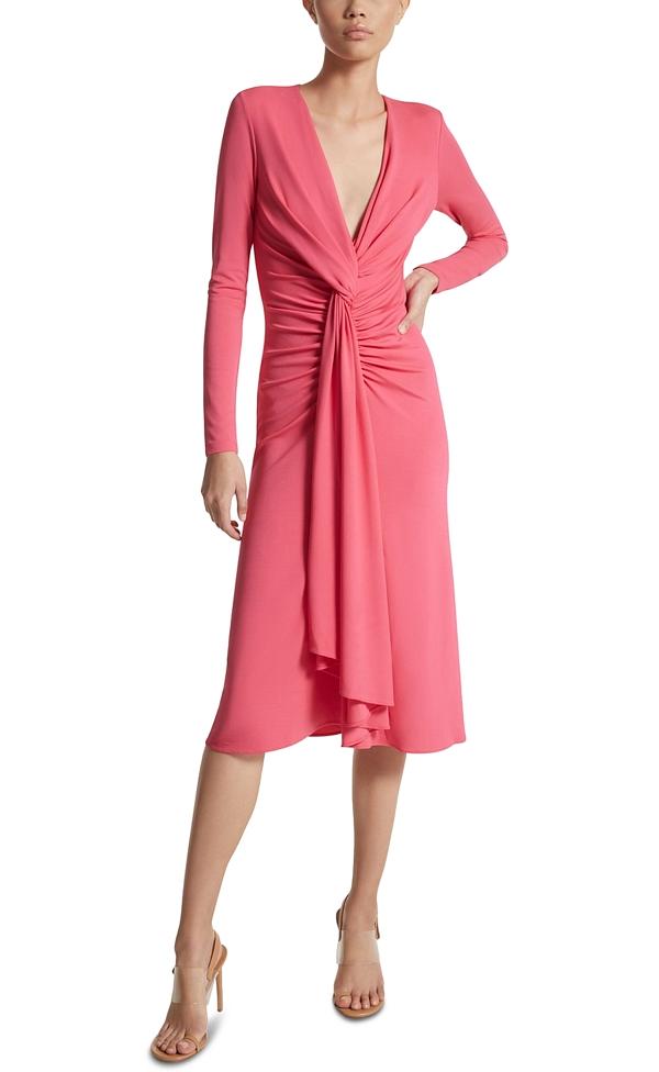 Michael Kors Collection Gather Front Midi Dress