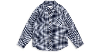 Miles The Label Boys' Brushed Flannel Checkered Shirt - Baby