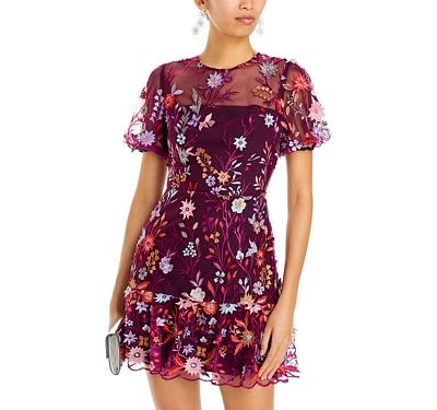 Milly Yasmin Tropic Embroidered Mini Dress