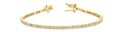 Moon & Meadow 14K Yellow Gold Kate Diamond Pave Link Bracelet