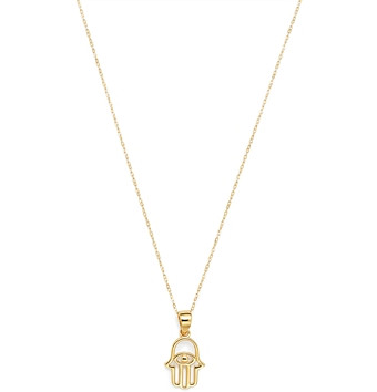 Moon & Meadow Hamsa Hand Pendant Necklace in 14K Yellow Gold, 16 - 100% Exclusive