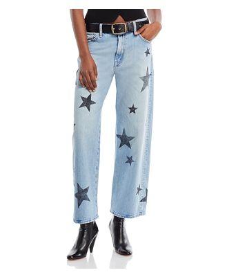 Mother The Dodger High Rise Ankle Wide Leg Jeans in Star Crossed