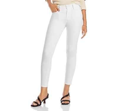 Paige Hoxton High Rise Ankle Skinny Jeans in Crisp White