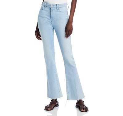 Paige Laurel Canyon High Rise Flare Jeans in Shooting Star