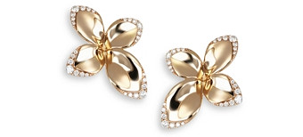 Pasquale Bruni 18K Rose Gold Giardini Segreti Diamond Flower Statement Earrings