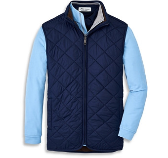 Peter Millar Boys' Essex Quilted Youth Vest - Big Kid