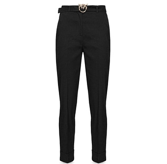 Pinko Slim Fit Stretch Linen Blend Trousers