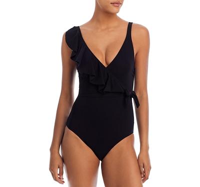 Profile by Gottex Ruffle Wrap Front Tummy Control One Piece Swimsuit
